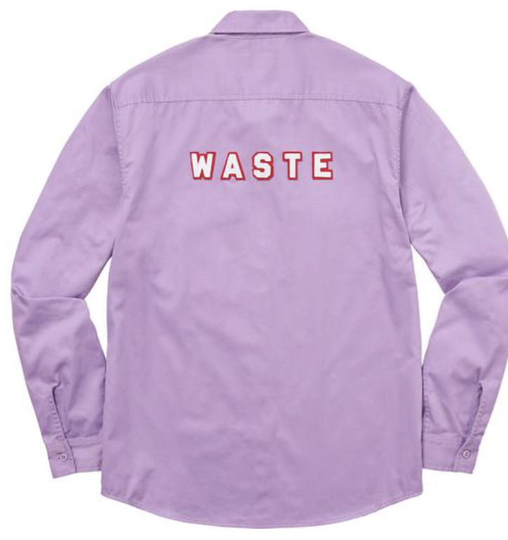 Supreme Waste Work Shirt Dusty Purple Pre-Owned