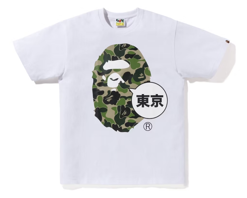 BAPE Tokyo Big Ape Head City White Tee