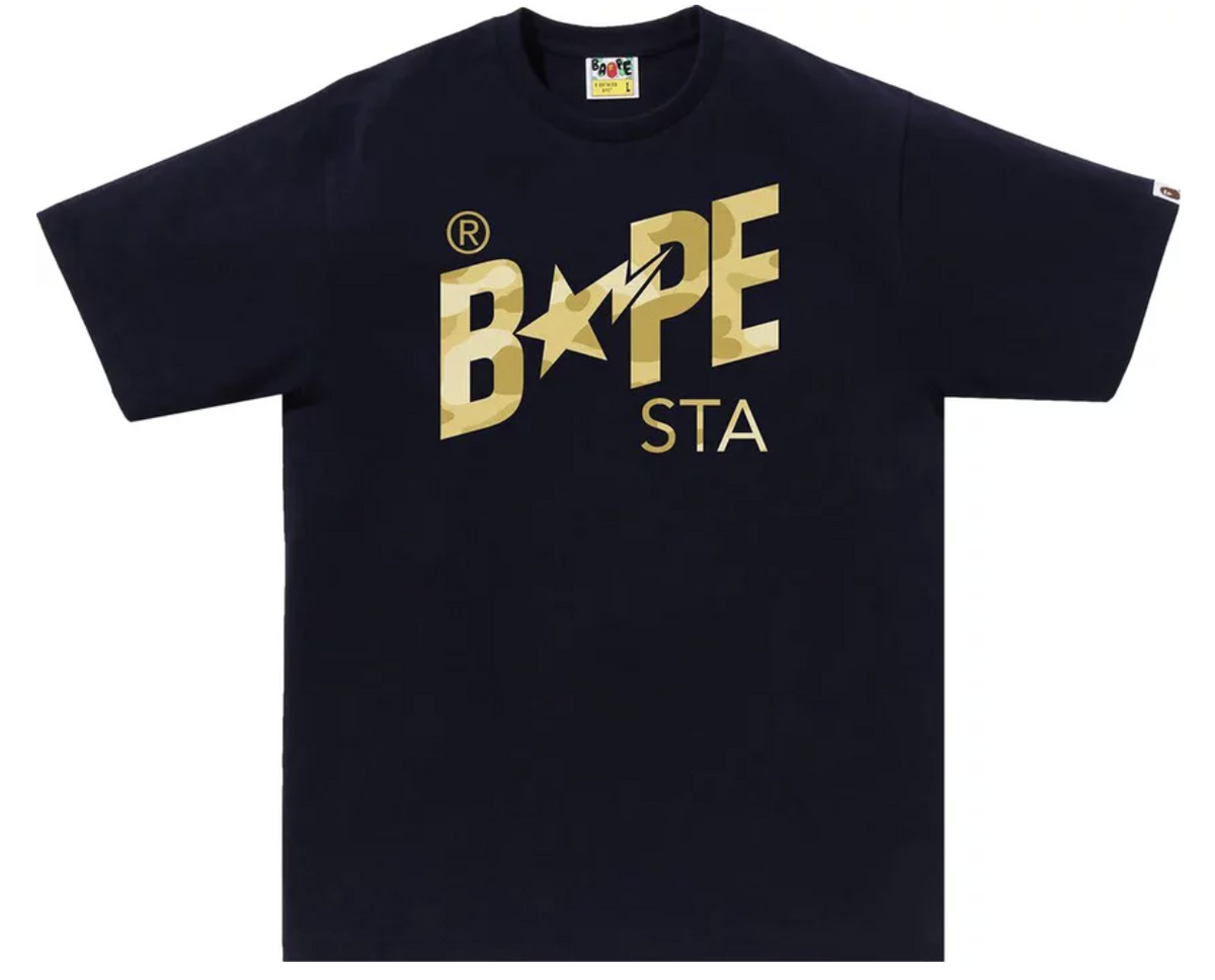 BAPE Color Camo Bape Sta Logo Black Tee