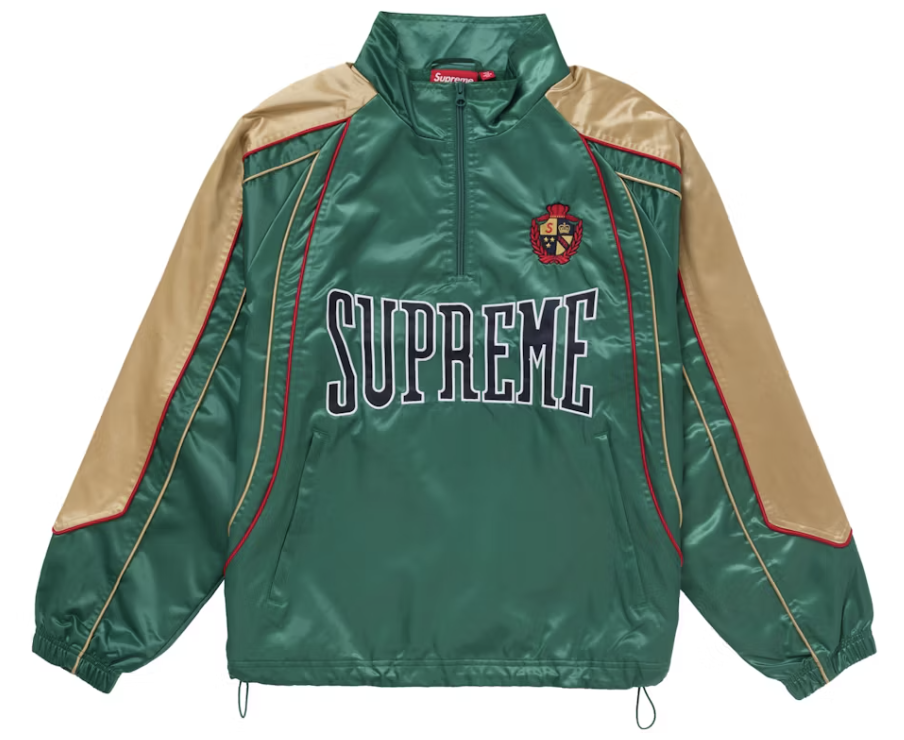 Supreme Satin Piping Pullover Green