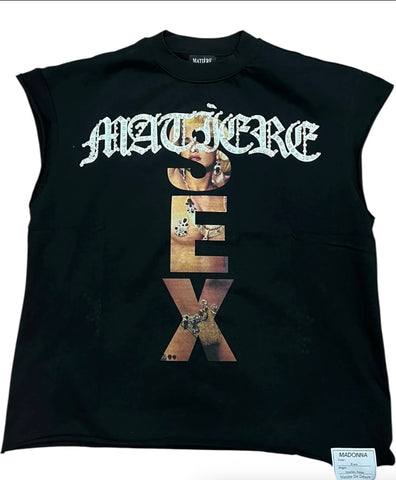 Matiere De Desirs Madonna Cut Off Tee Black Pre-Owned