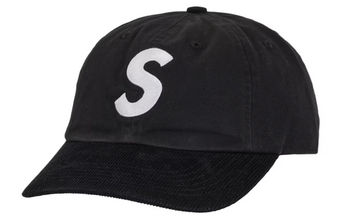 Supreme 2-Tone S Logo 6-Panel Black