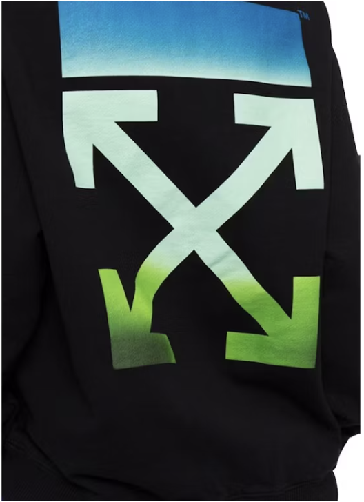 OFF-WHITE Gradient Arrows Print Crewneck