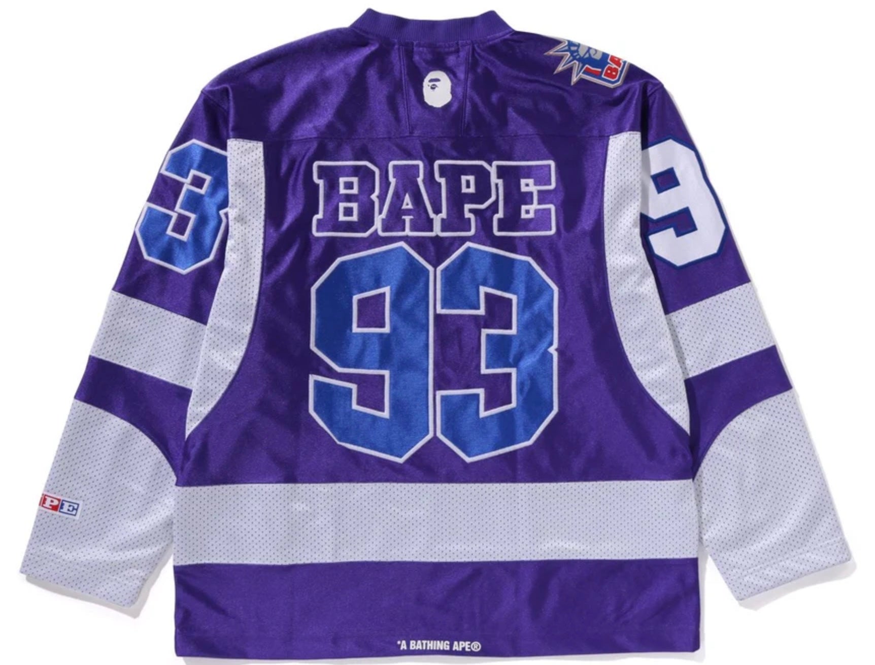 BAPE Purple Multi Logo Hockey Jersey