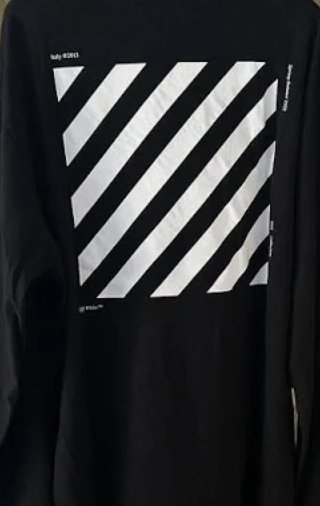 OFF-White Pocket Logo Black L/S