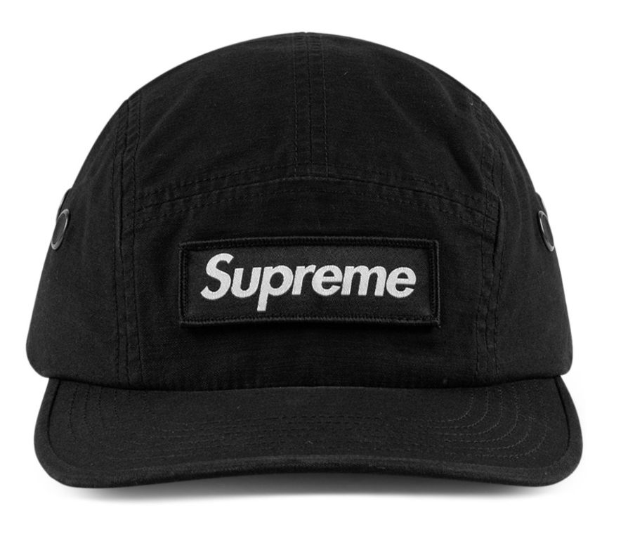 Supreme Camp Cap Black Pre-Owned