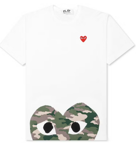 CDG Camouflage Half Heart Tee
