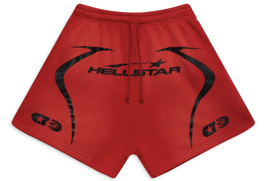 Hellstar Warm Up Shorts Red