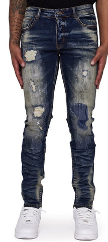 VALABASAS JEANS “BEALE STREET” BLU SPORCP