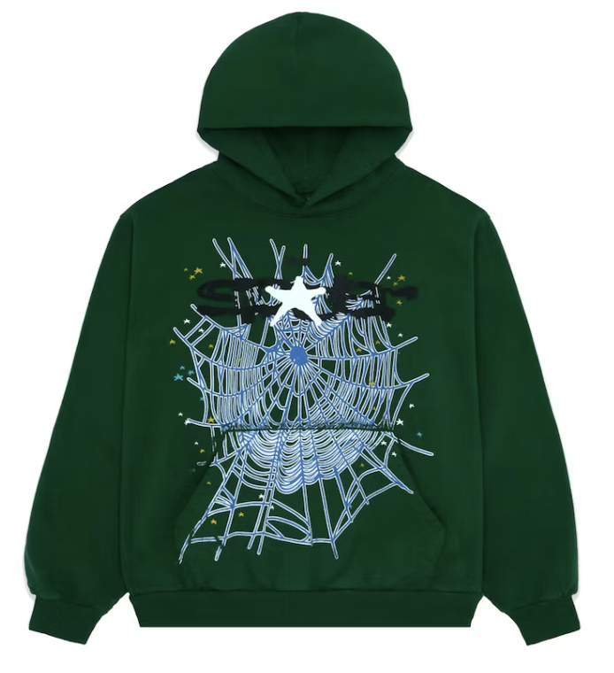 Sp5der Web Hoodie Hunter Green