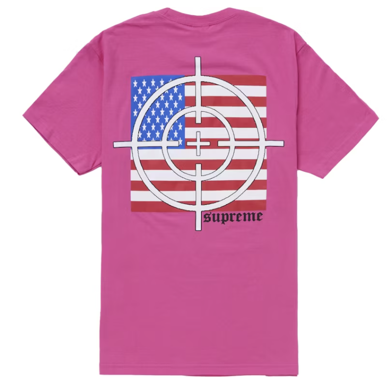 Supreme Target Tee Fuchsia