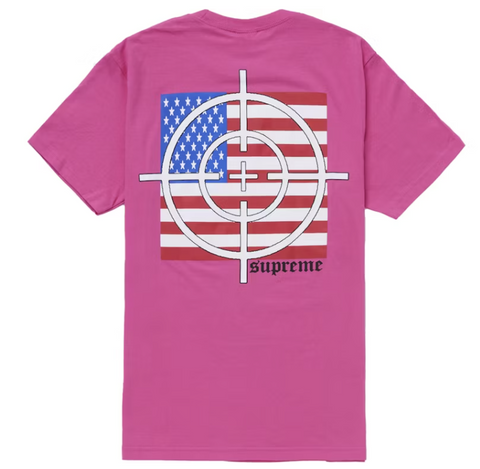 Supreme Target Tee Fuchsia