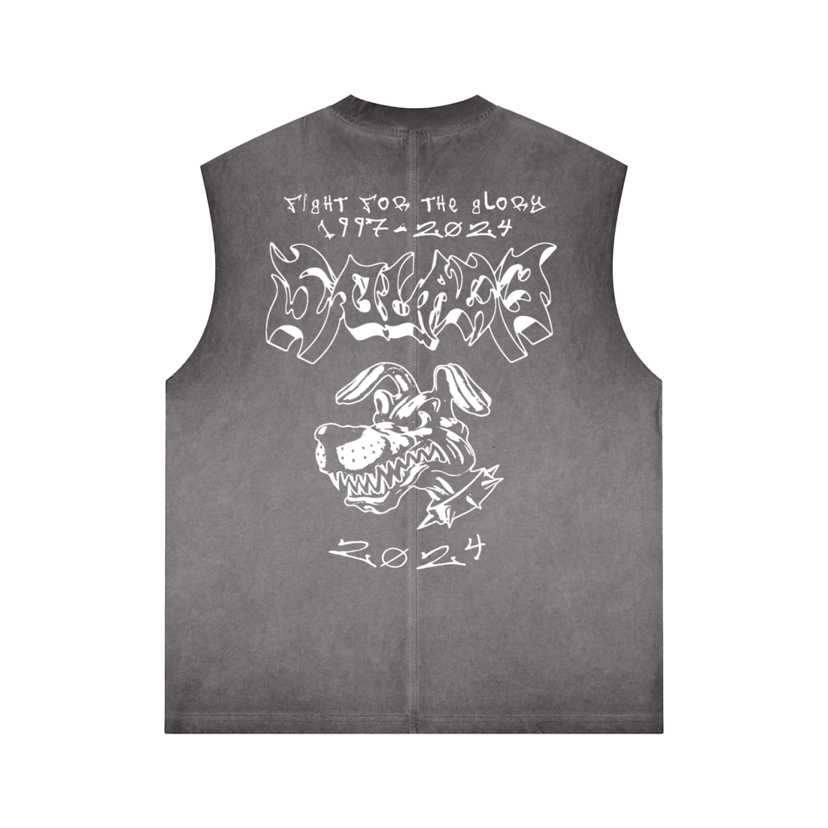 Solace Dog Black Wash Sleeveless Tee