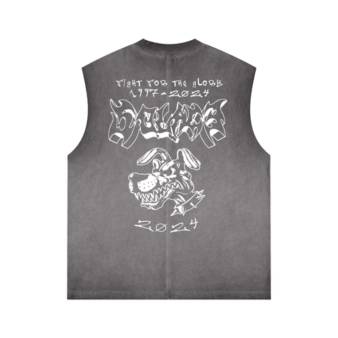 Solace Dog Black Wash Sleeveless Tee