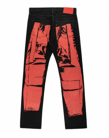 Sp5der Painted Moto Denim Black