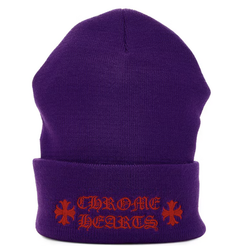 Chrome Hearts Watch Cap FW23 Purple Pre-Owned