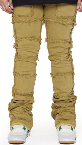 Valabasas “PHOENIX 2.0” KHAKI STACKED FLARE JEAN