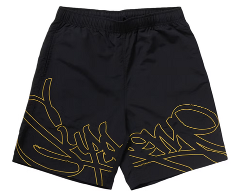 Supreme Tag Water Shorts Black