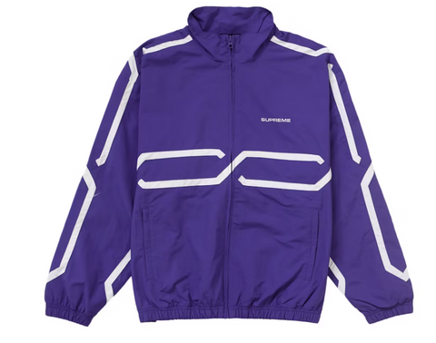 Supreme Inset Link Track Jacket Purple