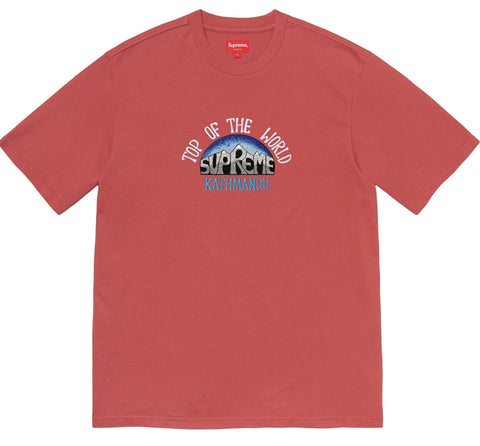 Supreme Top Of The World Tee Red