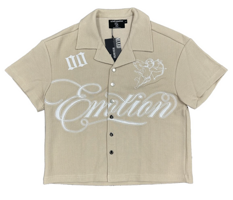 Mixed Emotions Cream Signature Button Up