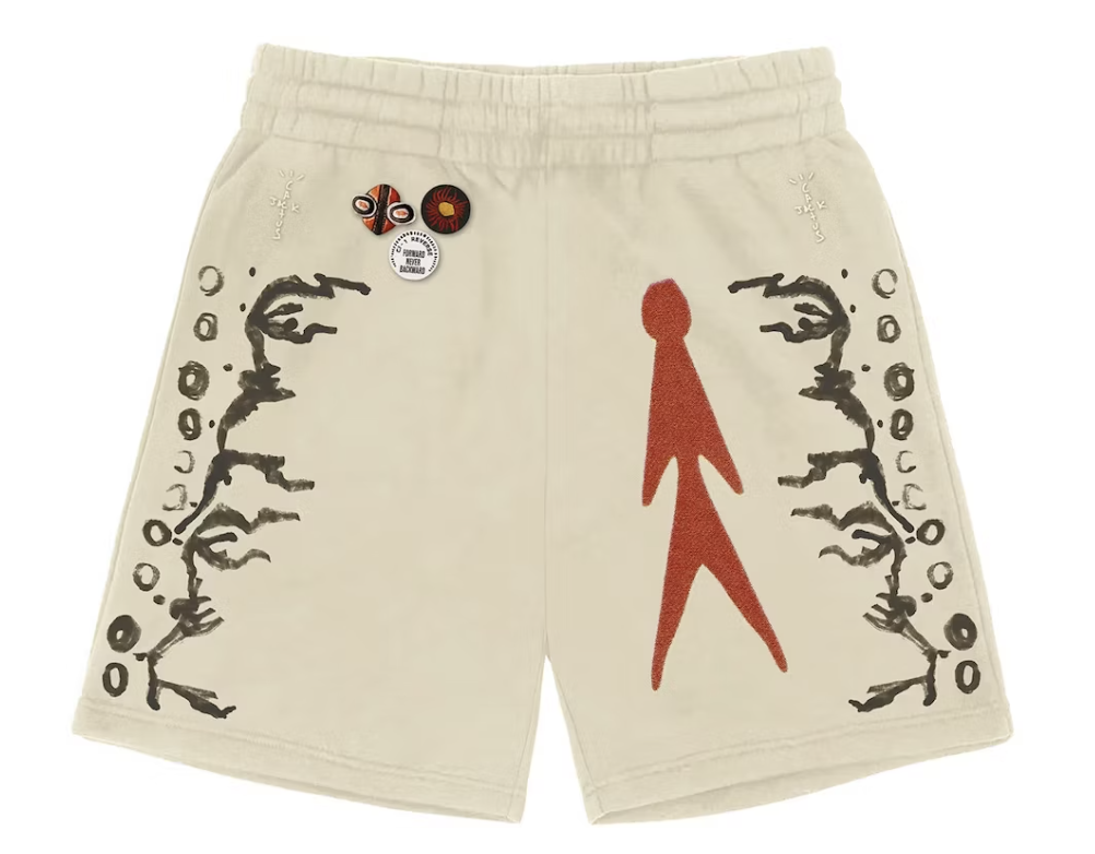 Travis Scott Character Shorts Natural