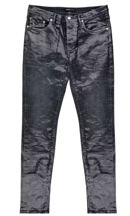 Purple Brand Tiled Overlay Light Black Jeans