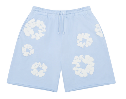 Denim Tears Cotton Wreath Sweat Shorts Powder Blue