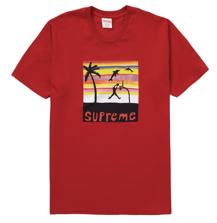 Supreme Dunk Tee Red