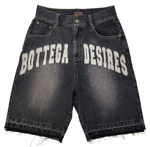 Bottega Desires Denim Shorts Black