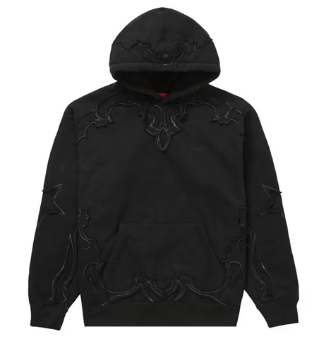 Supreme Western Cut Out Hooded Sweatshirt Black Pre-Owned