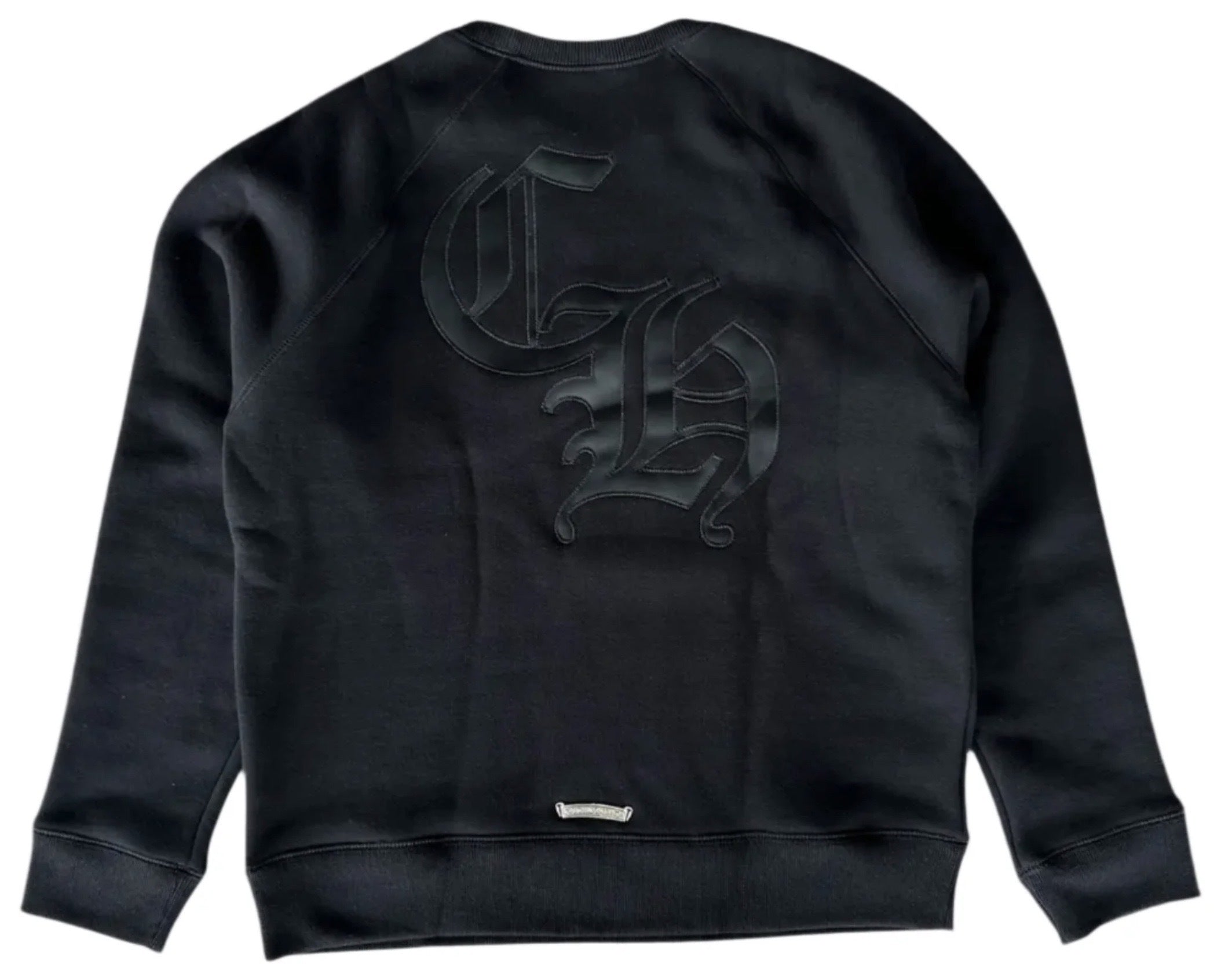 Chrome Hearts Embroidered Triple Cross CH Crewneck Black