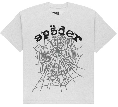 Sp5der OG Web V2 Tee Heather Grey