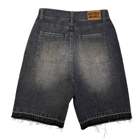 Bottega Desires Denim Shorts Black
