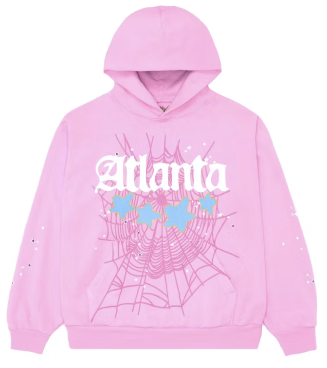 Sp5der Atlanta Hoodie Pink