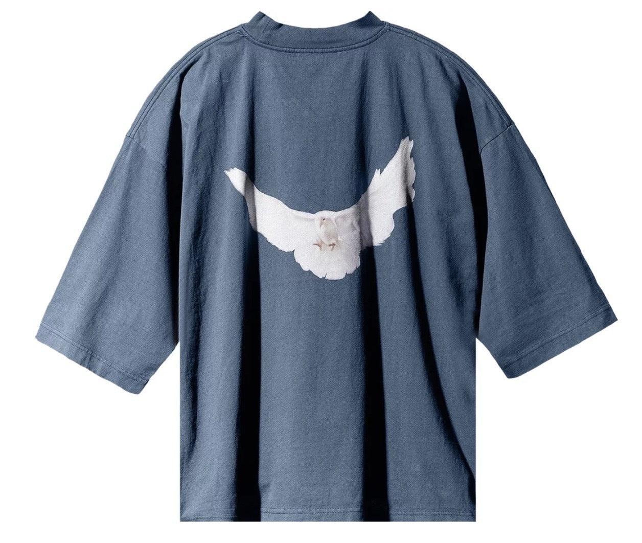 Yeezy Gap Engineered by Balenciaga Dove 3/4 Sleeve Dark Blue Tee