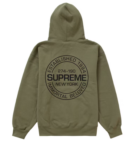 Supreme Immortal Hooded Sweatshirt Light Olive