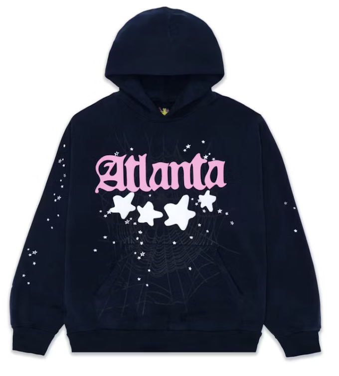 Sp5der Atlanta Hoodie Navy