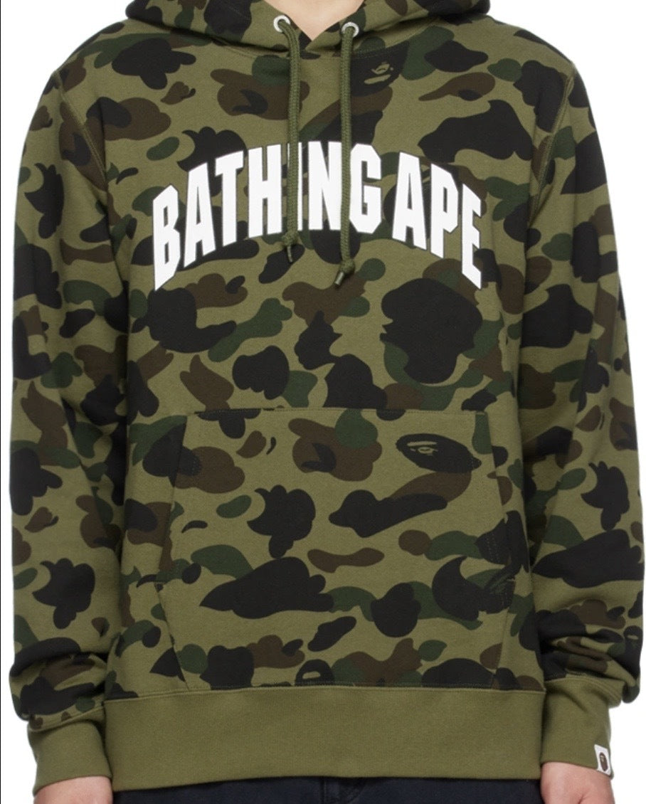 BAPE Green 1st Camo Hoodie