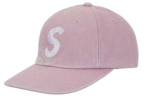 Supreme Pigment Coated Canvas S Logo 6-Panel Pink