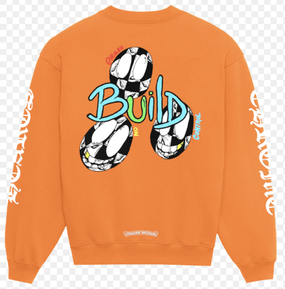 Chrome Hearts Matty Boy "Build" Crewneck Orange