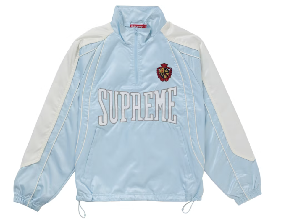Supreme Satin Piping Pullover Light Blue