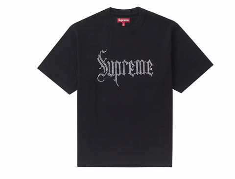 Supreme Rhinestone S/S Top Black