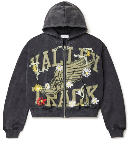 VALE FOREVER MIDNIGHT GARDEN ZIP UP HOODIE