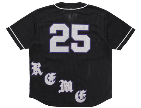 Supreme Old English Baseball Jersey Black