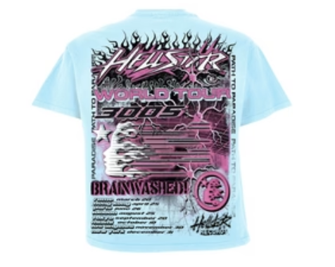 Hellstar "Neuron Tour" Light Blue Tee