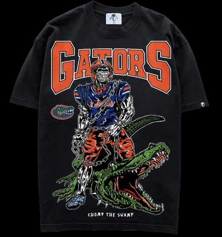 Warren Lotas Chomp The Swamp Black Tee