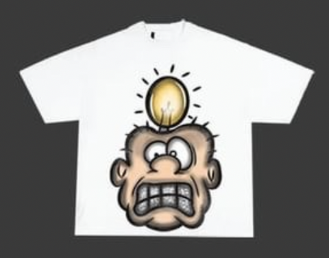 Surrealism Cropped Tee Yellow