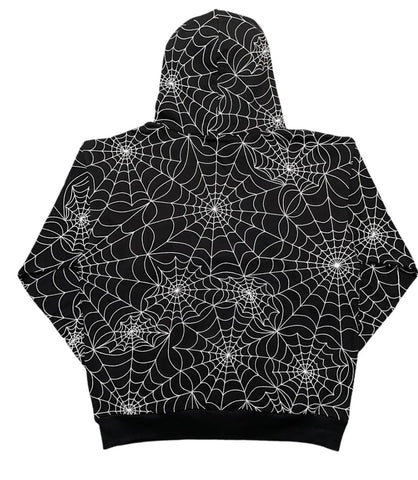 Sp5der Embroidered Web AOP Black