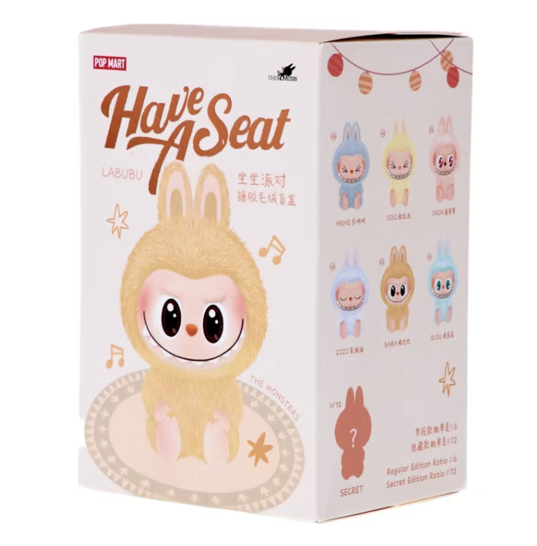 Pop Mart Labubu The Monsters Have a Seat Vinyl Plush Single Blind Box